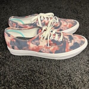 Vans Comfy Cush Grunge Wash Tie Dye Sneakers Shoes Women Size 9.5 Men's Size 10